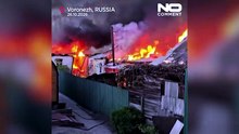 Russia, attacco di droni ucraini in regione di Voronezh: edifici in fiamme