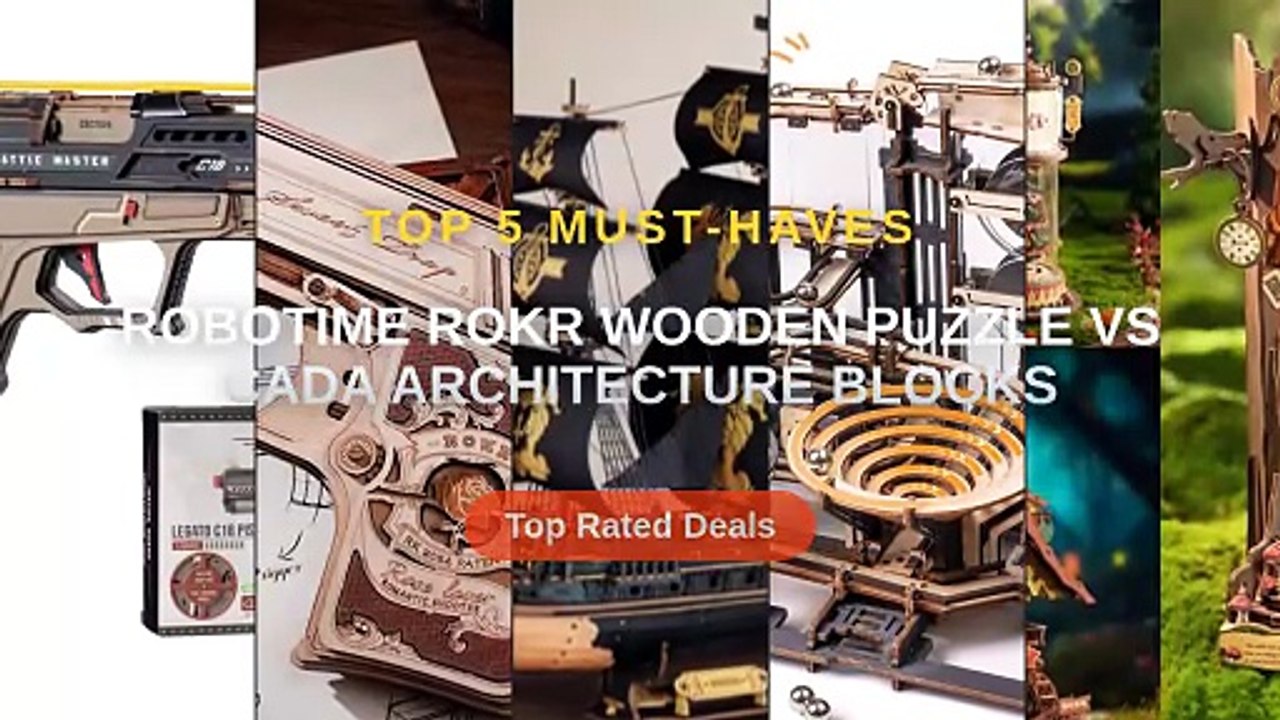 Robotime Rokr Wooden Puzzle vs Cada Architecture Blocks - Video Dailymotion