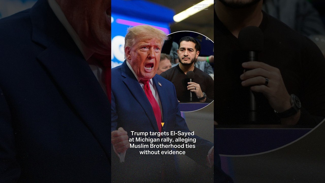 Trump targets El-Sayed at Michigan rally, alleging Muslim Brotherhood ...
