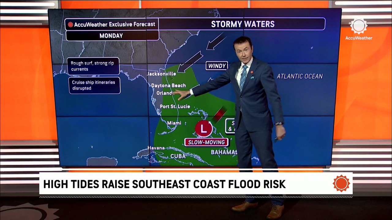 High tides and onshore winds lead to coastal flooding in the Southeast ...