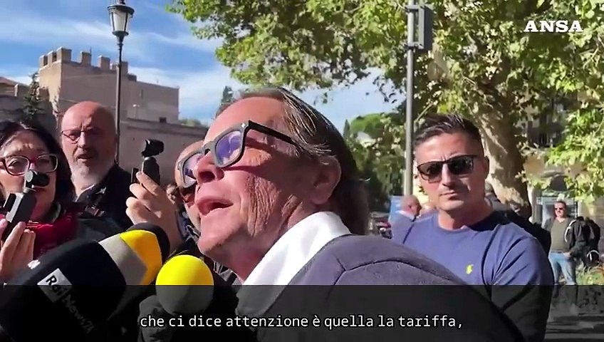 Caro-carburante, a Roma la protesta di tassisti e Ncc