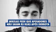 Nikolas Ferreira pede que apoiadores não saiam às ruas após derrota de Flávio