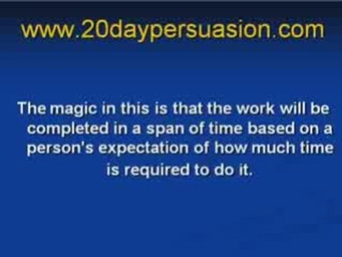 Persuasion and Mind Control Techniques: Expectation Power