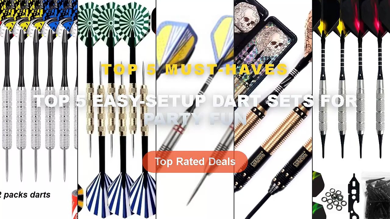 Cheap & Best Top 5 Easy-Setup Dart Sets For Party Fun Unboxing & Review ...