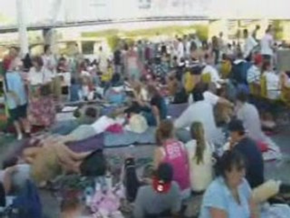 Plein de monde au feux d'artifice de Cincinnati