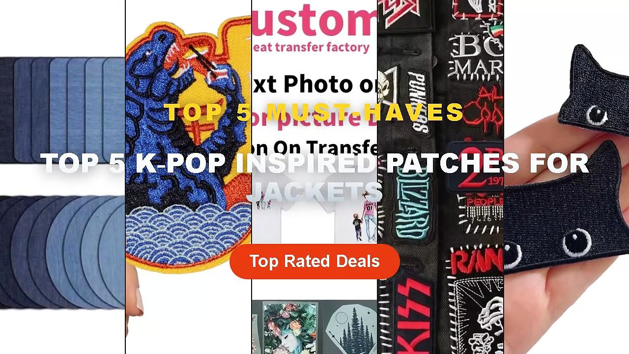 Top 5 Best Top 5 K‑Pop Inspired Patches For Jackets (Must Have!) - 2PCS ...