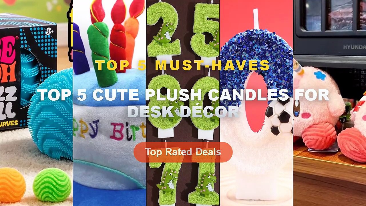 Cheap & Best Top 5 Cute Plush Candles For Desk Décor Unboxing & Review ...