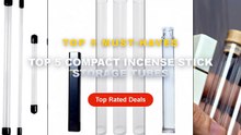 Top 5 Best Top 5 Compact Incense Stick Storage Tubes (Must Have!) - Elegant Acrylic Incense Stick Holder Tube Airtight F...
