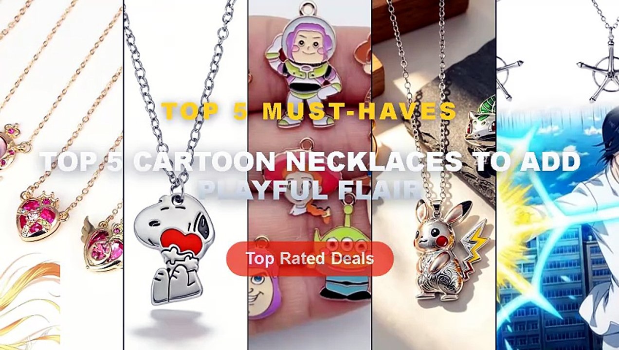 Cheap & Best Top 5 Cartoon Necklaces To Add Playful Flair Unboxing ...