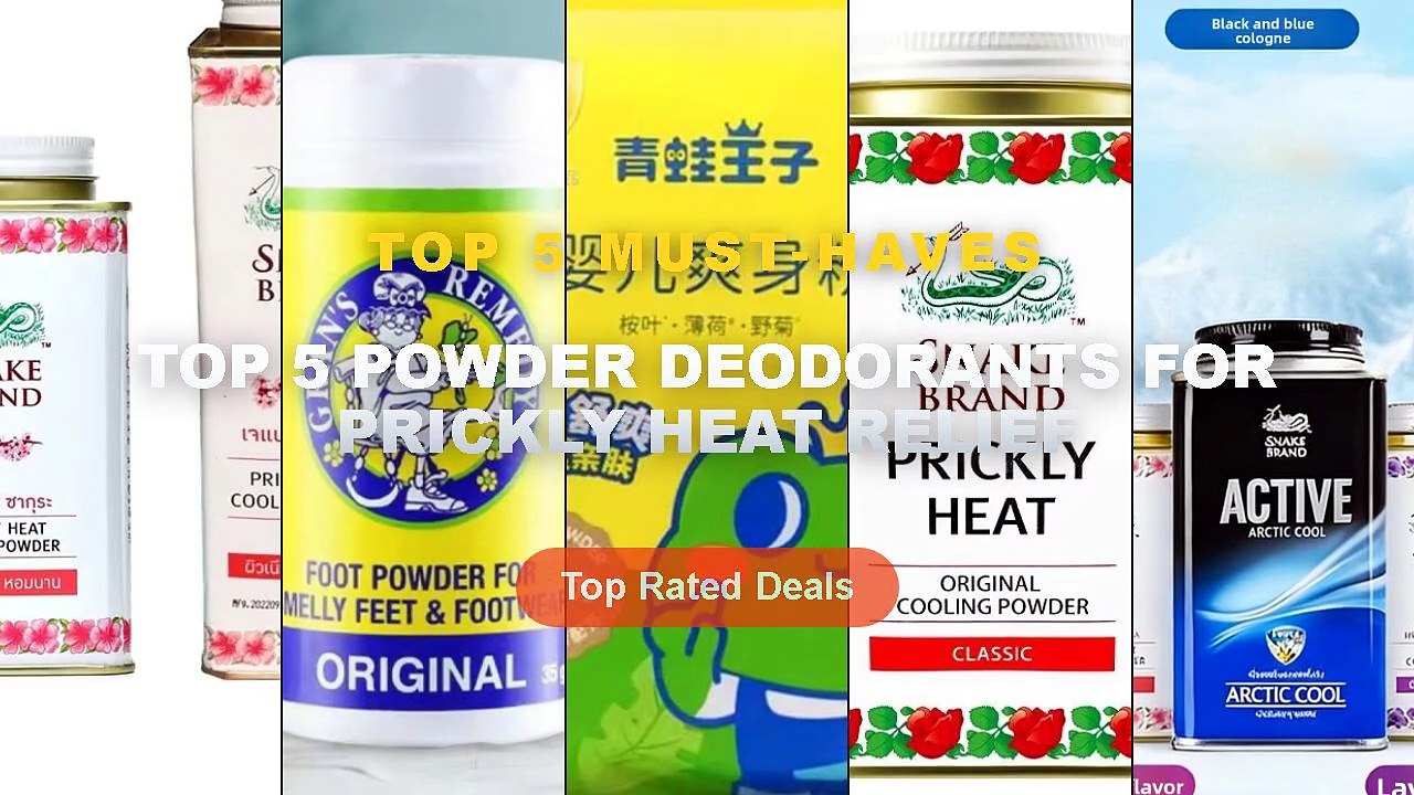 Ultimate Guide to the Best Top 5 Powder Deodorants For Prickly Heat ...