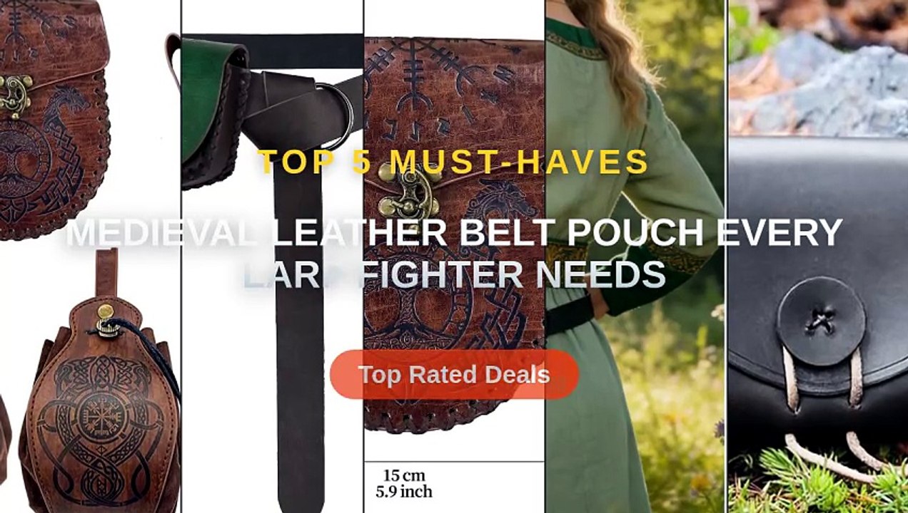 Medieval Leather Belt Pouch Every LARP Fighter Needs - video Dailymotion