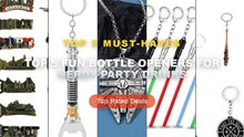 Amazing Top 5 Fun Bottle Openers For Nerdy Party Drinks You Need To See - The Walking Dead Stick Keychain Negan's Bat LU...