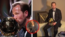 Harry Kane conquista su primer Balón de Oro y protagoniza una emotiva salida del teatro en Londres tras recibir el premio