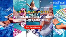 Amazing Top 5 Portable Float Chairs For Pool Relaxation You Need To See - Inflatable PVC Water Bed Floating Lounger Air ...