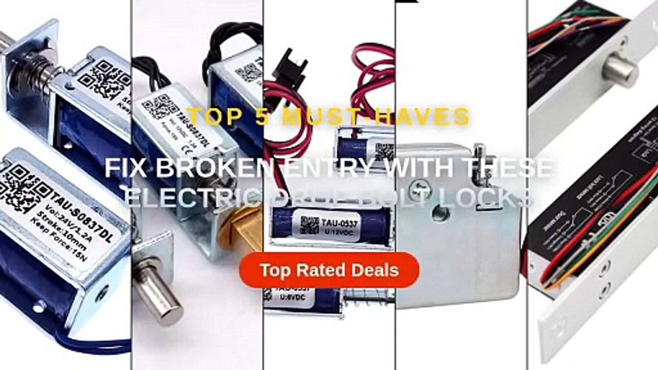 Fix Broken Entry With These Electric Drop Bolt Locks - Video Dailymotion