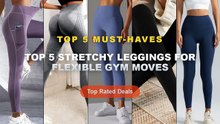 Don't Buy Top 5 Stretchy Leggings For Flexible Gym Moves Before Watching This! - Black Leggings for Women with No T line...
