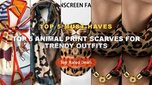 Don't Buy Top 5 Animal Print Scarves For Trendy Outfits Before Watching This! - Leopard Print Magnetic Buckle Scarf, 60c...