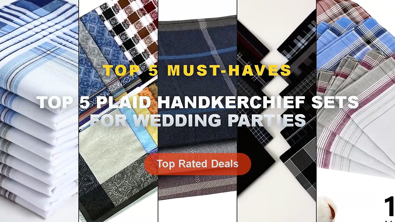 Ultimate Guide to the Best Top 5 Plaid Handkerchief Sets For Wedding ...
