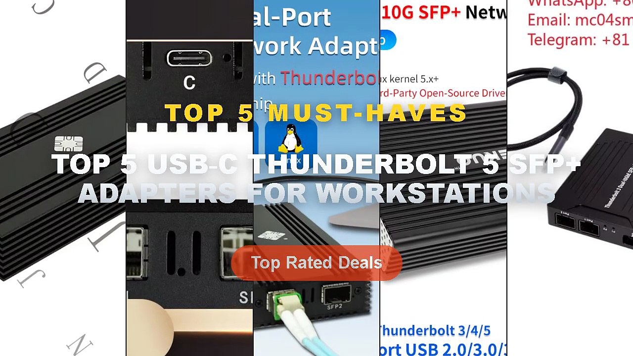 Top 5 USB‑C Thunderbolt 5 SFP+ Adapters For Workstations: Top 5 Best ...