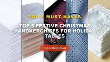 Best Top 5 Festive Christmas Handkerchiefs For Holiday Tables on AliExpress | Review - 3/6 Pack 33.5cm/13.18in Thin Pure...
