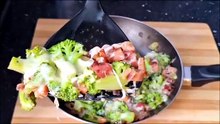 VOCÊ NUNCA MAIS VAI QUERER COMER BRÓCOLIS DE OUTRO JEITO! Com Bacon - Healthy Cheap Broccoli with Bacon Recipe - Brocoli au Bacon Facile