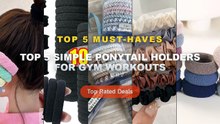 Top 5 Best Top 5 Simple Ponytail Holders For Gym Workouts (Must Have!) - 6PCS New Fashion Boutique Simple Thicken Ponyta...