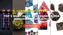 Cheap & Best Top 5 Must-Have Accessories For Dungeons & Dragons Unboxing & Review - 7PCS Metal Polyhedral DND Dice Bronz...