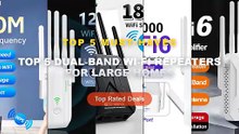 Why Everyone Is Buying Top 5 Dual‑Band Wi‑Fi Repeaters For Large Homes - Kebidumei AX3000 WiFi 6 Repeater Wireless Route...