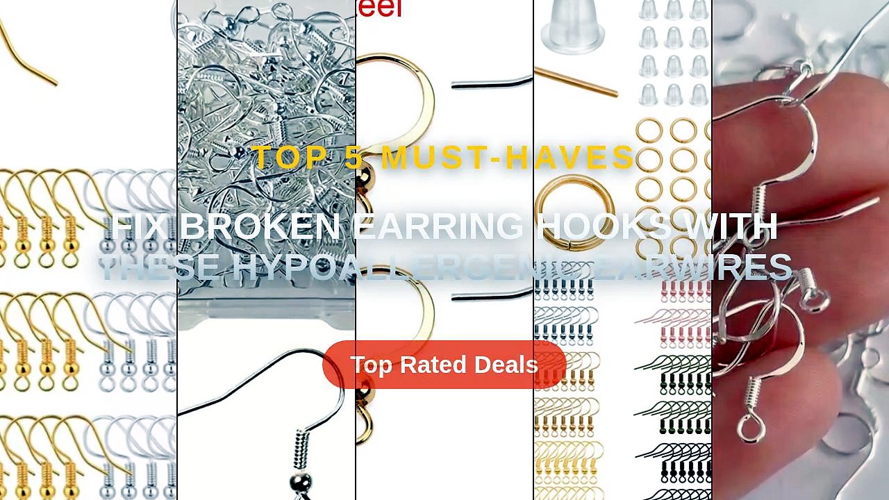 Fix Broken Earring Hooks With These Hypoallergenic Earwires - video ...