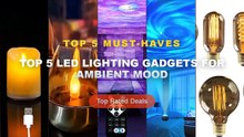 Ultimate Guide to the Best Top 5 LED Lighting Gadgets For Ambient Mood - Vintage Edison LED Filament Bulb E27 220V 4W Di...
