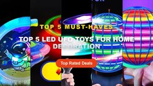 Best Top 5 LED UFO Toys For Home Decoration on AliExpress | Review - Auto Spinning LED UFO Flying Ball Floating Magic Fl...