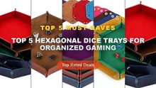 Don't Buy Top 5 Hexagonal Dice Trays For Organized Gaming Before Watching This! - Foldable PU Leather Dice Tray Hexagon ...