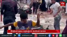 అల్లకల్లోలంగా మారిన సముద్ర తీరం - ఉప్పాడలో భారీగా ఎగసిపడుతున్న అలలు
