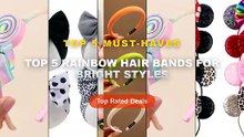 Don't Buy Top 5 Rainbow Hair Bands For Bright Styles Before Watching This! - New Fashion Colorful Sequins Bows Mouse Ear...