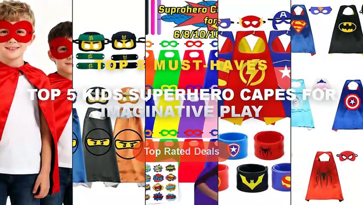 Top 5 Best Top 5 Kids Superhero Capes For Imaginative Play (Must Have ...