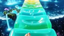🌈👣 Would You Dare to Walk on These Rainbow Jelly Stairs? | AI ASMR #asmr #trending #shorts