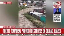 Ciudad Juárez fue azotada por un impresionante temporal: hay decenas de evacuados