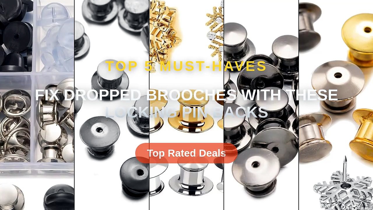 Fix Dropped Brooches With These Locking Pin Backs - Video Dailymotion