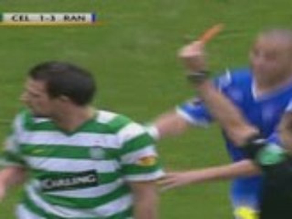 CELTIC 2-4 RANGERS CARTON ROUGE V. OF HESSELINK