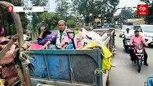 कोरबा में स्वच्छता अभियान पर सवाल, कचरा कलेक्शन में नियमों की अनदेखी, बिना नंबर प्लेट वाले ट्रैक्टर में स्वच्छता दीदियां