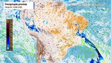 Terça-feira, 27 de outubro: Chuva, nebulosidade e vento