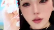 Chinese Girl Going Live at Mall