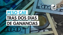 Peso mexicano cae frente al dólar tras dos días con ganancias; mercado mira hacia anuncio de la Fed