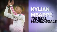 Mbappe completes his Real Madrid century