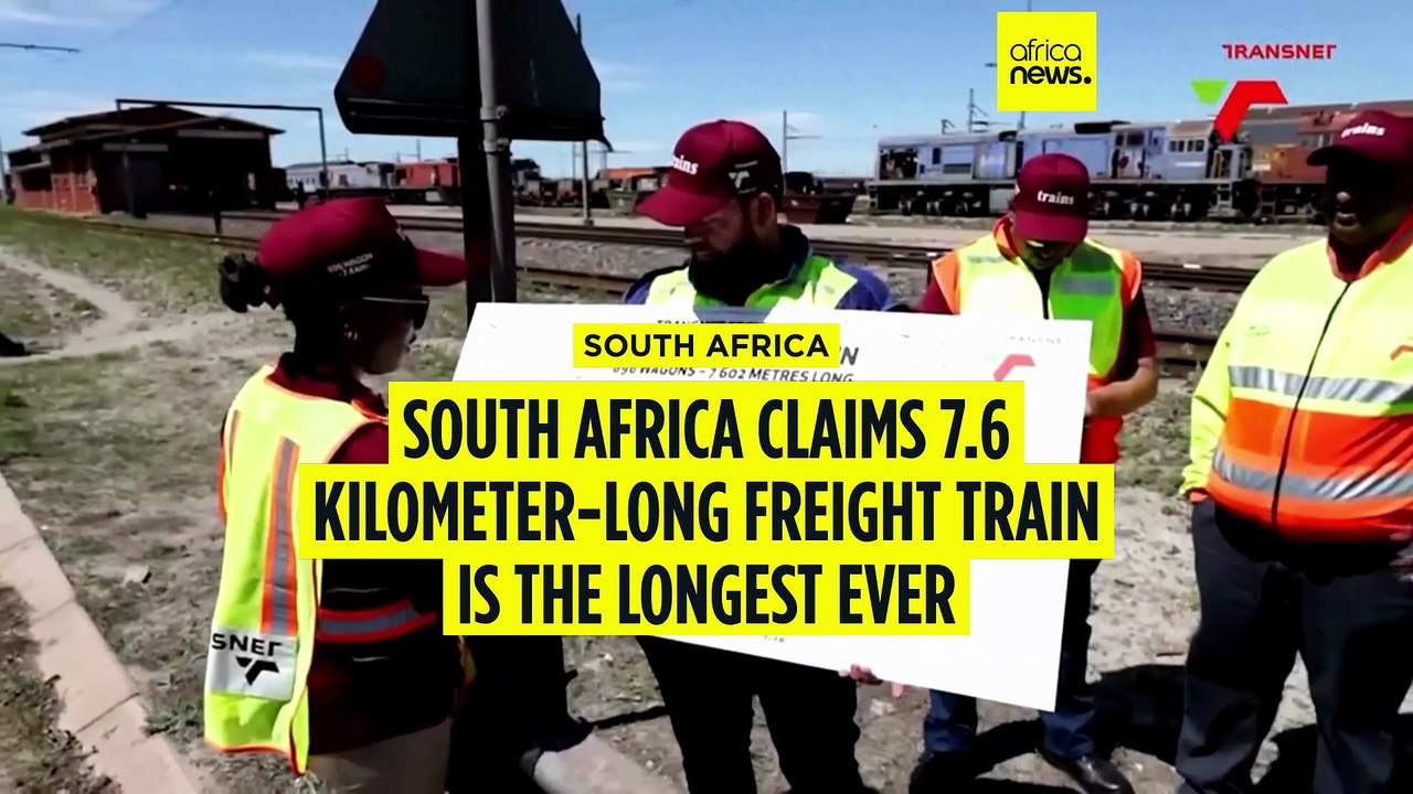 South Africa claims 7.6 kilometer-long freight train is the longest ...