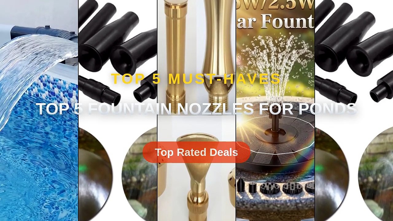 Cheap & Best Top 5 Fountain Nozzles For Backyard Ponds Unboxing ...