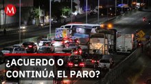 Transportistas esperan llamada de dirigentes para retirarse de la autopista mexiquense