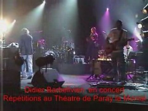 Extrait répétitions 2 Didier Barbelivien