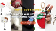Top 5 Kawaii Wallet Keychains For Secure Card Carry: Top 5 Best Sellers - Mini Plaid Zipper Coin Purse with Carabiner, P...