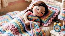 Crochet Girl Makes Tea ☕ | Cozy Aesthetic ASMR |  #Shorts #Crochet #crochetgirl
